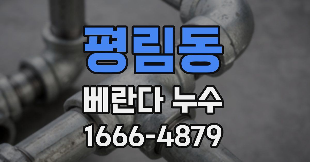 평림동 베란다 누수