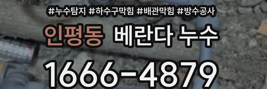 인평동 베란다 누수