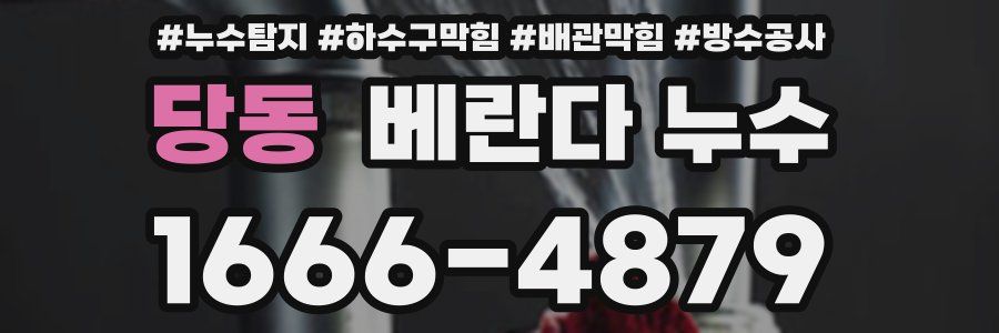 당동 베란다 누수