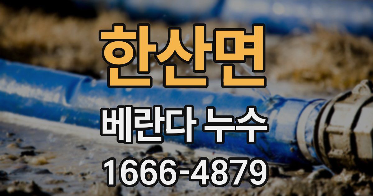 한산면 베란다 누수