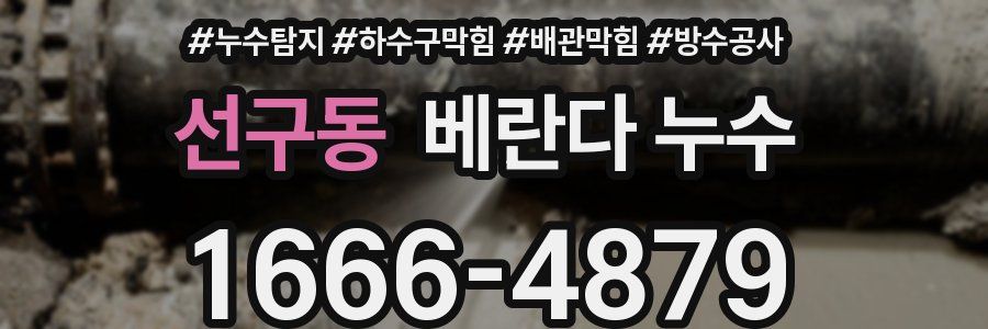 선구동 베란다 누수