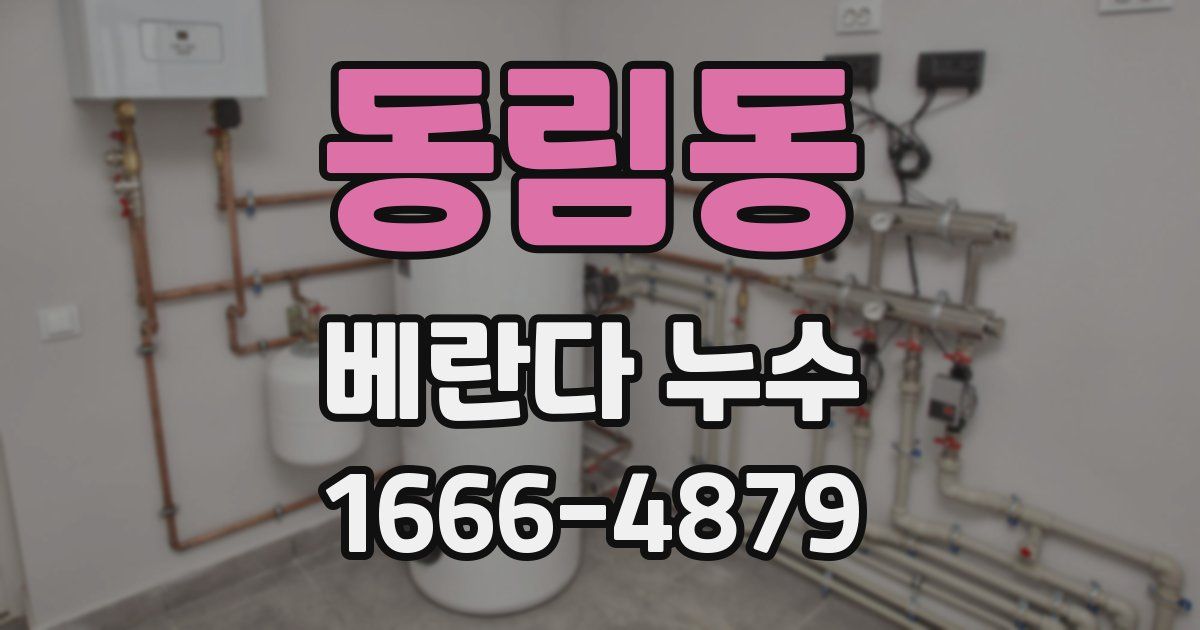 동림동 베란다 누수