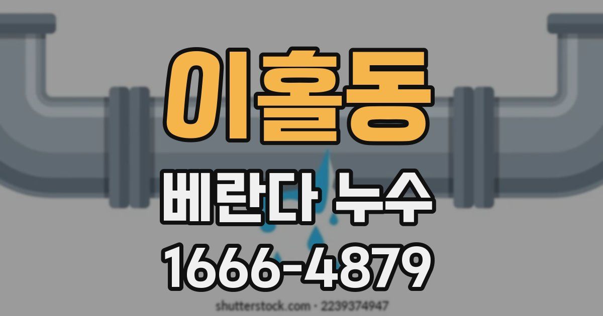 이홀동 베란다 누수