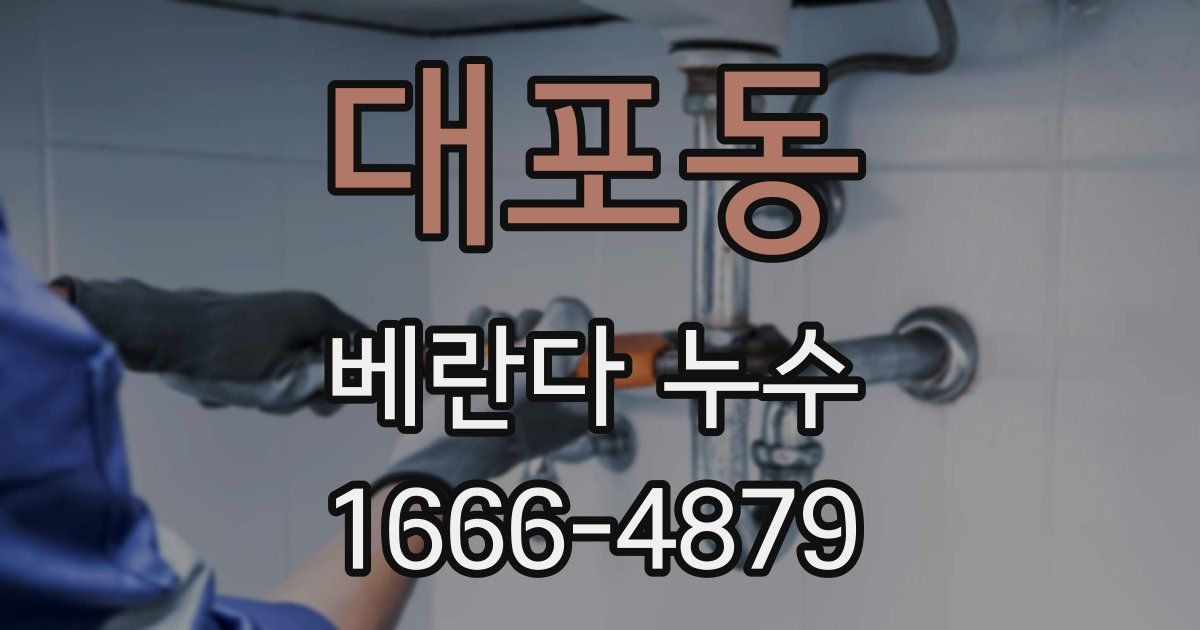 대포동 베란다 누수