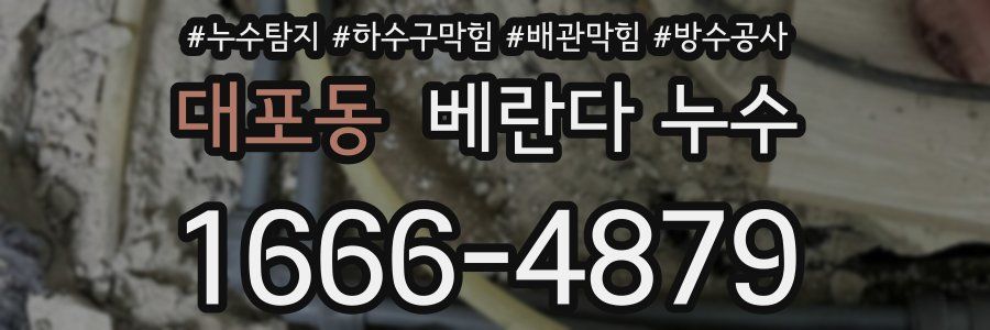 대포동 베란다 누수