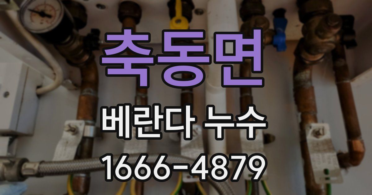축동면 베란다 누수