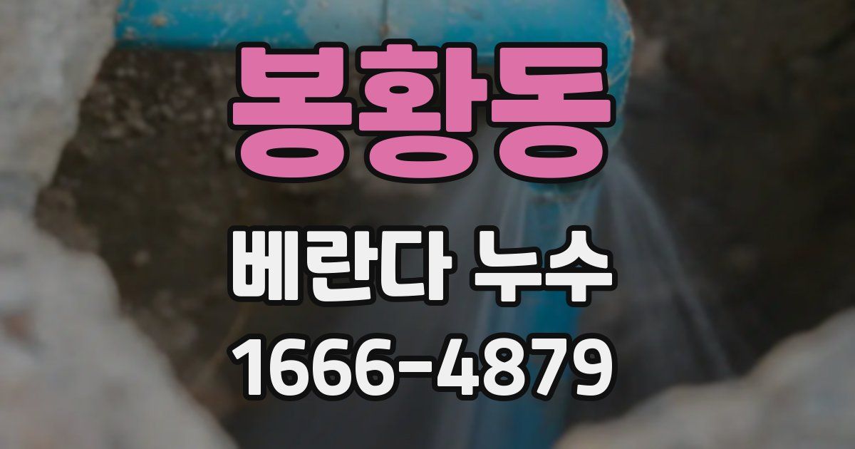 봉황동 베란다 누수