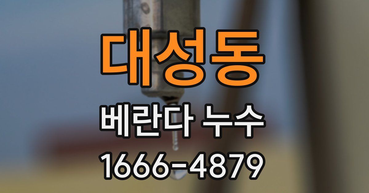 대성동 베란다 누수