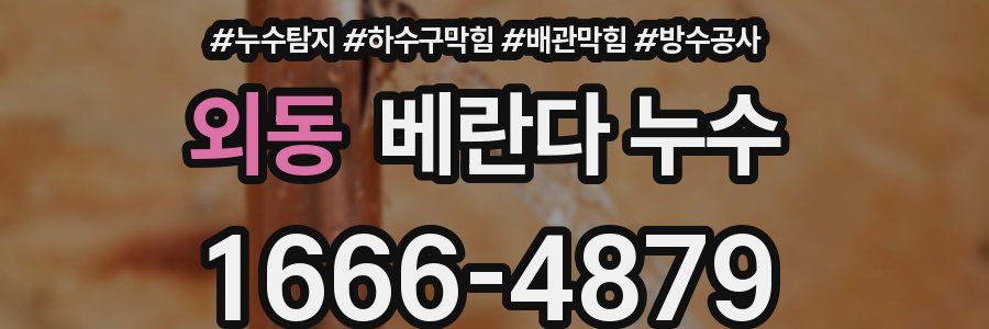 외동 베란다 누수