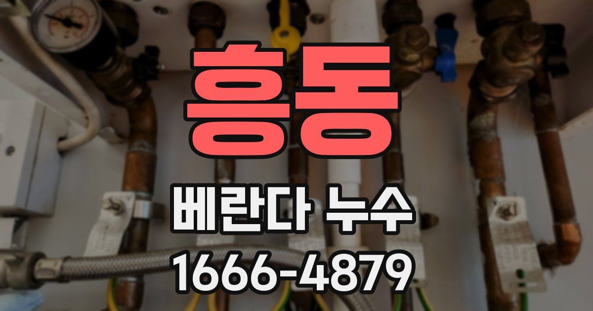 흥동 베란다 누수