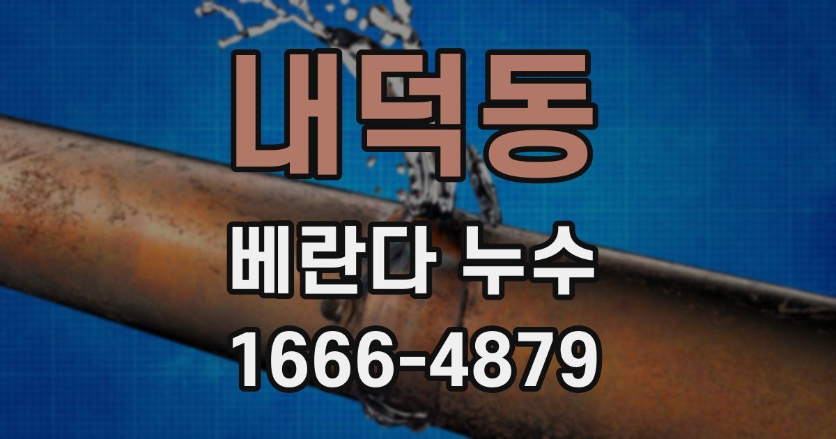 내덕동 베란다 누수