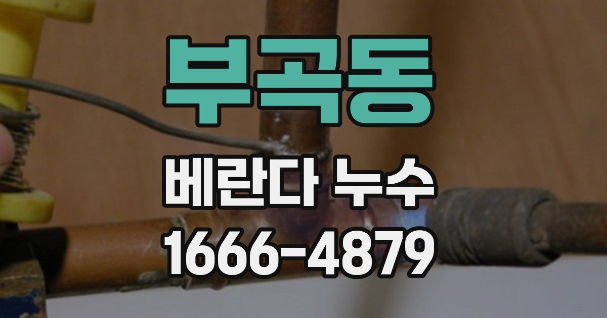 부곡동 베란다 누수