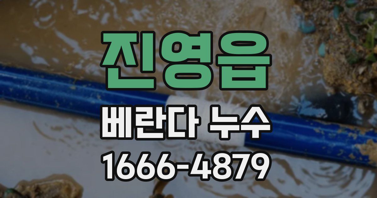 진영읍 베란다 누수