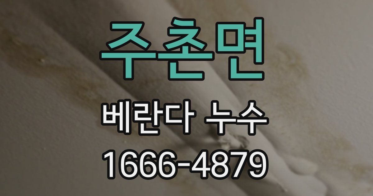 주촌면 베란다 누수