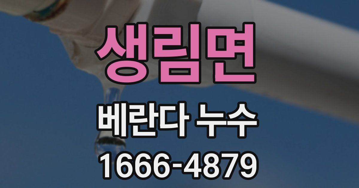 생림면 베란다 누수