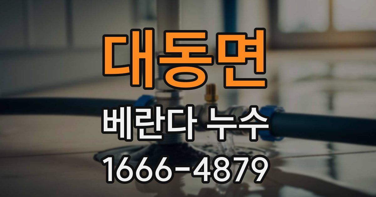 대동면 베란다 누수