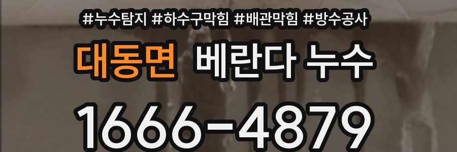대동면 베란다 누수