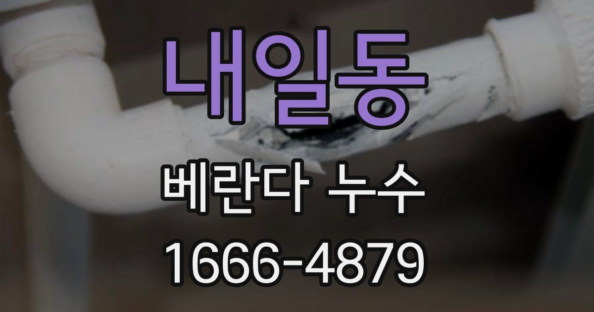 내일동 베란다 누수