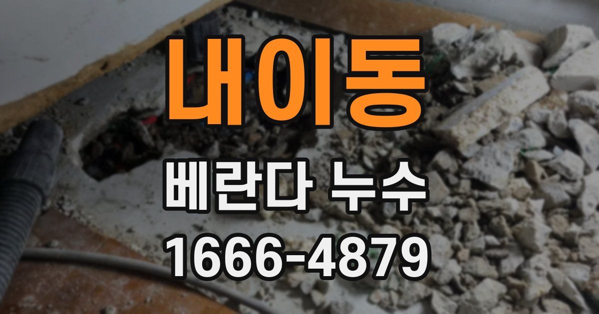 내이동 베란다 누수