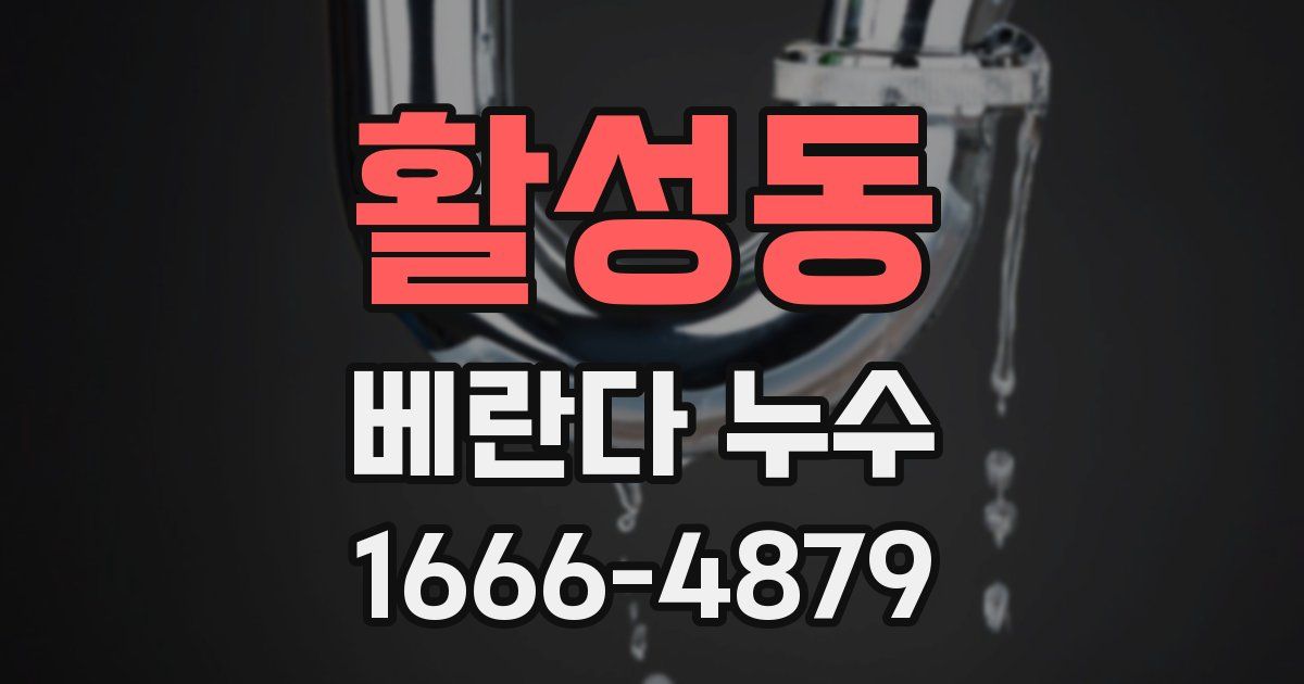 활성동 베란다 누수