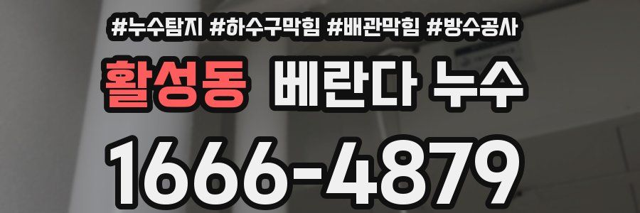 활성동 베란다 누수