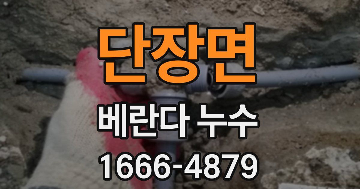 단장면 베란다 누수