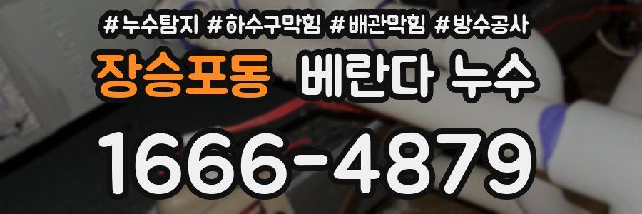 장승포동 베란다 누수
