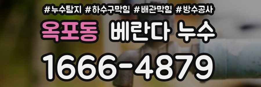 옥포동 베란다 누수