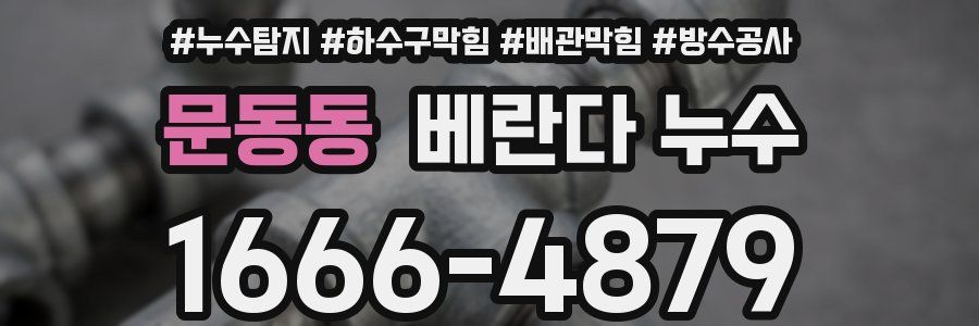 문동동 베란다 누수