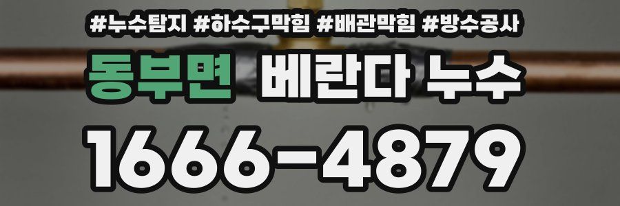동부면 베란다 누수