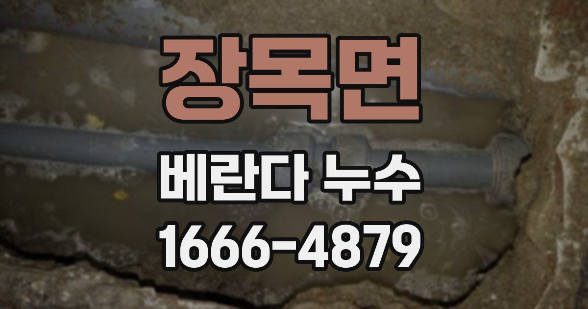 장목면 베란다 누수