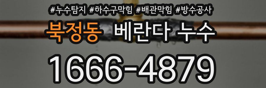 북정동 베란다 누수