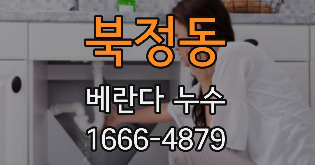 북정동 베란다 누수