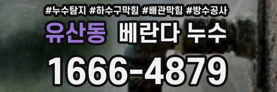 유산동 베란다 누수