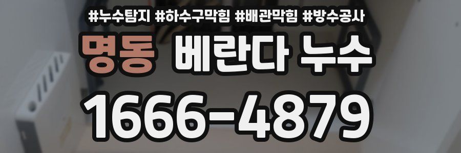 명동 베란다 누수