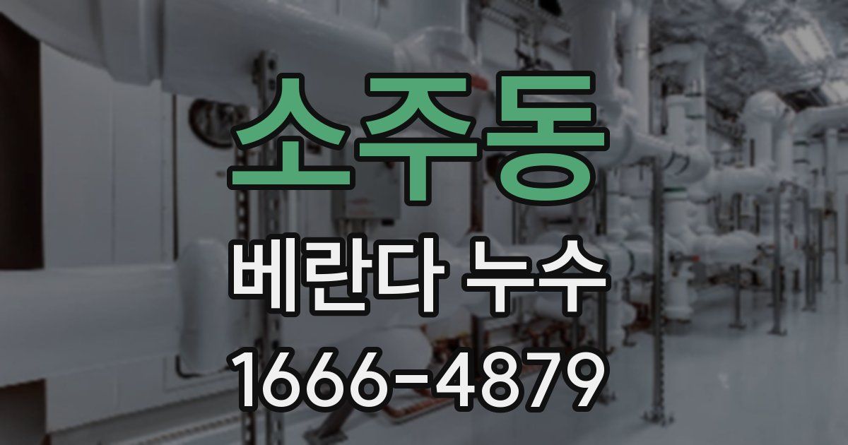 소주동 베란다 누수