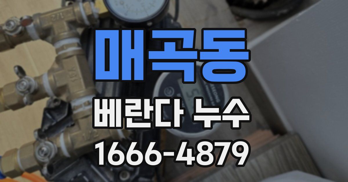 매곡동 베란다 누수