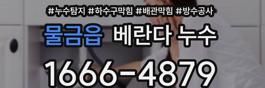 물금읍 베란다 누수