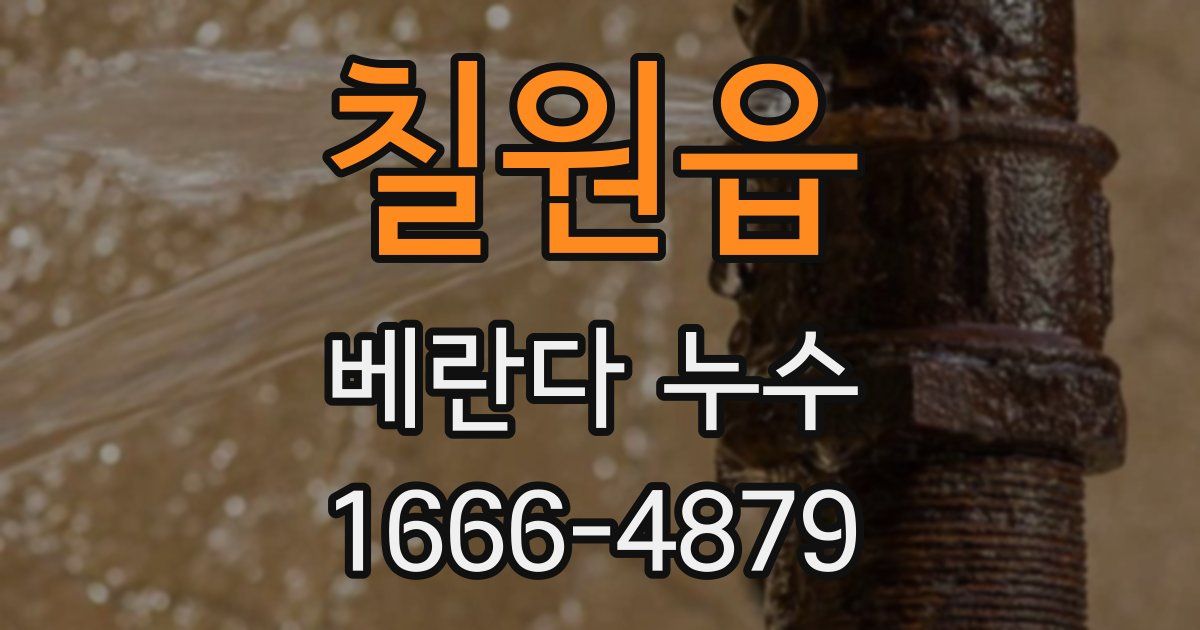 칠원읍 베란다 누수
