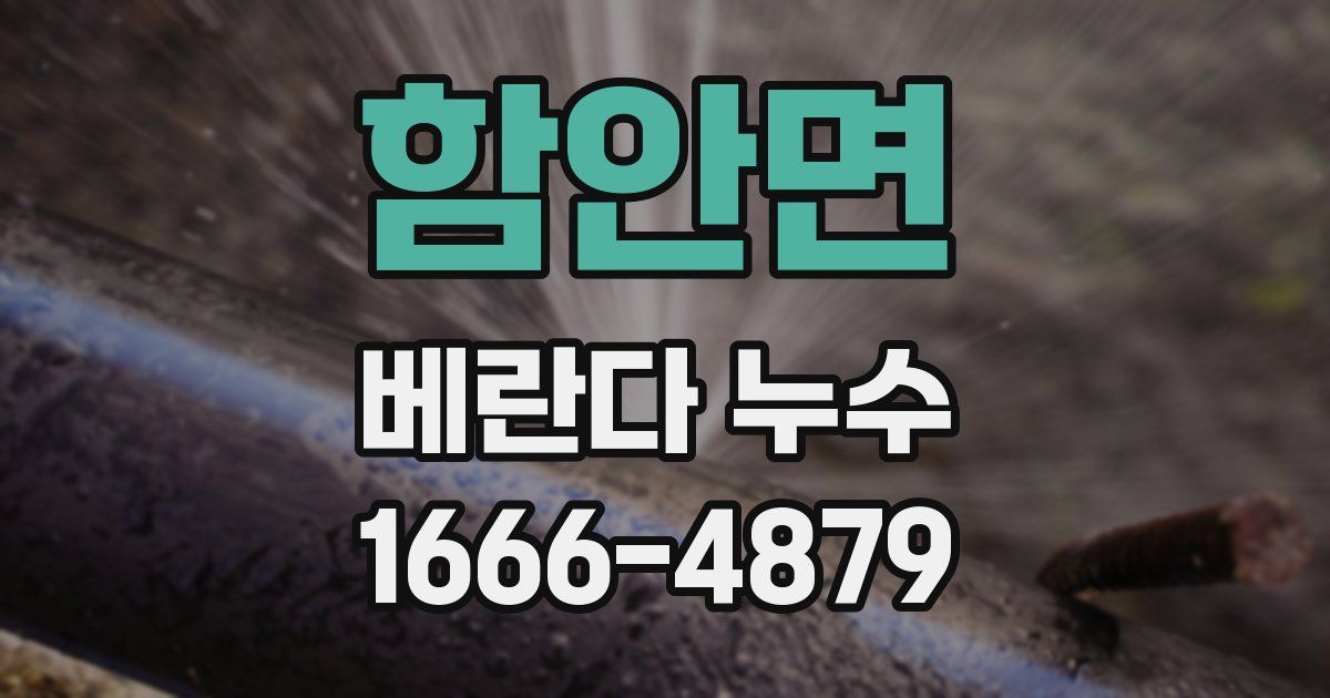 함안면 베란다 누수