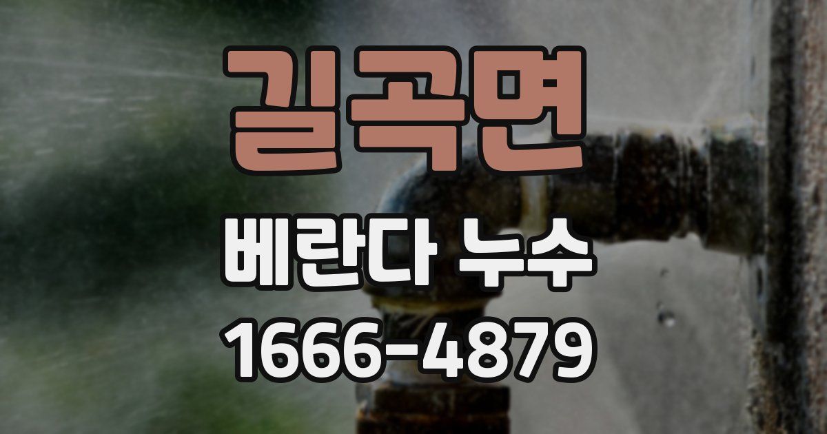 길곡면 베란다 누수