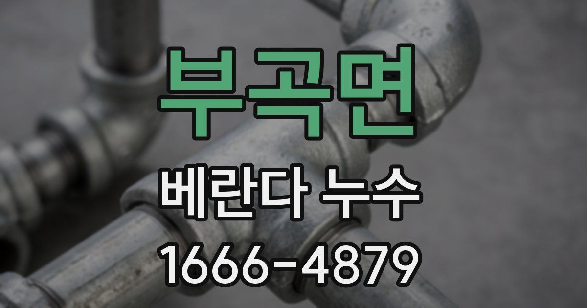부곡면 베란다 누수