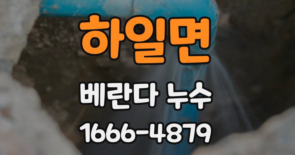 하일면 베란다 누수