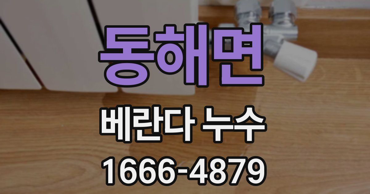 동해면 베란다 누수