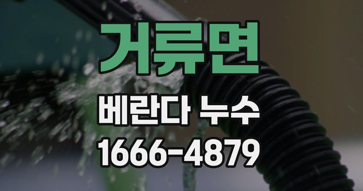 거류면 베란다 누수