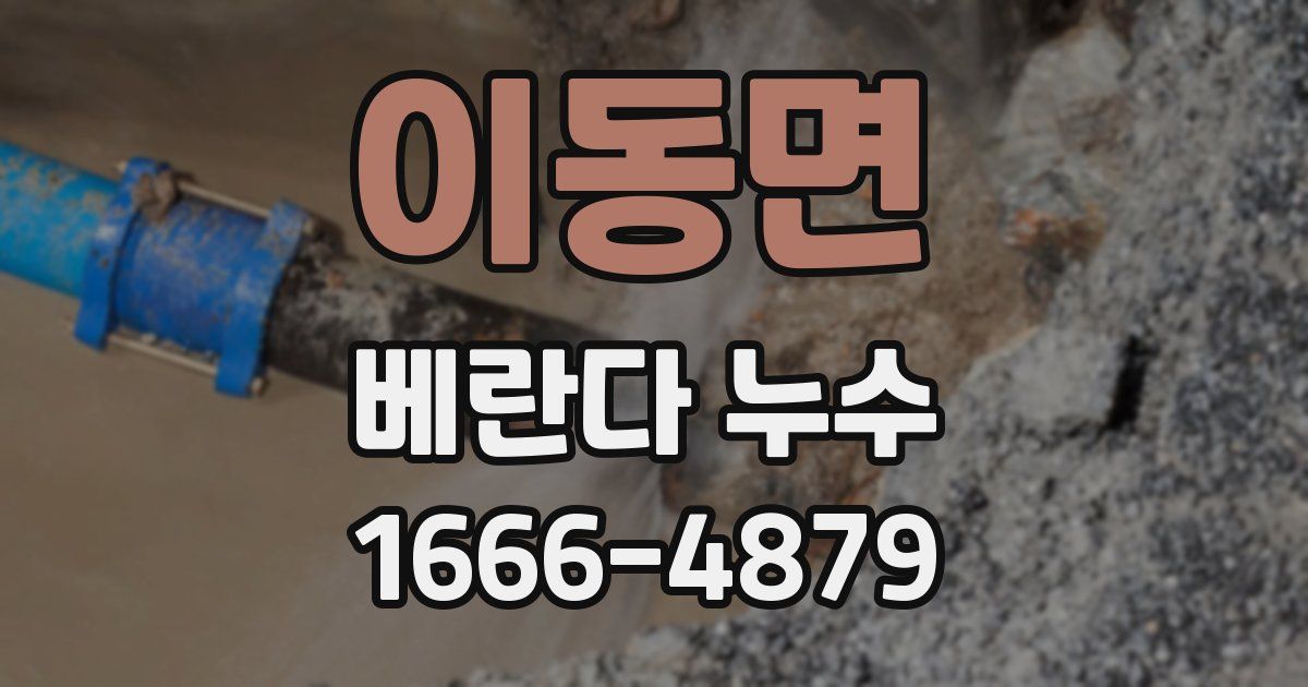 이동면 베란다 누수