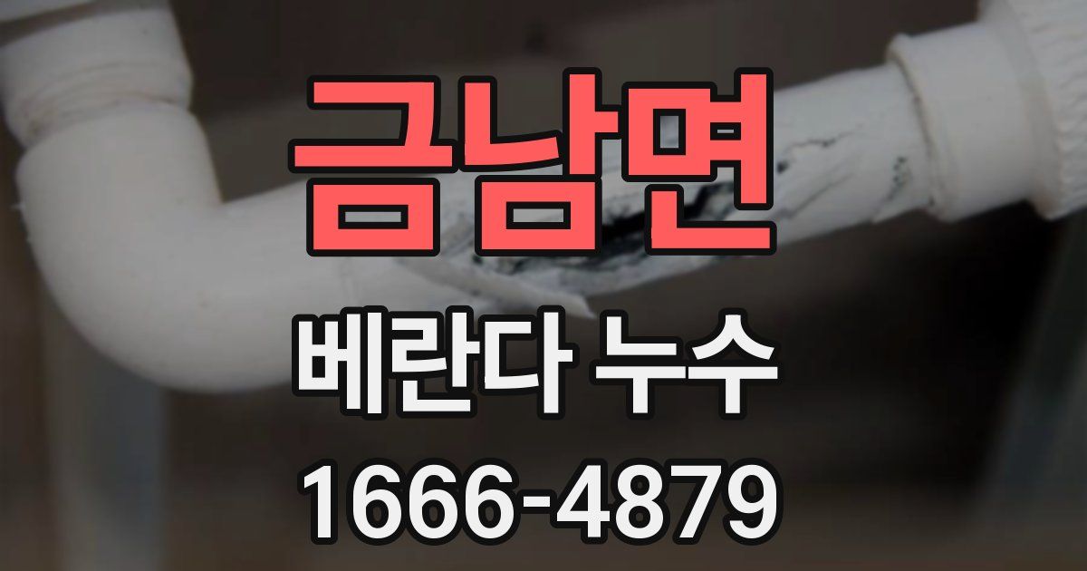 금남면 베란다 누수
