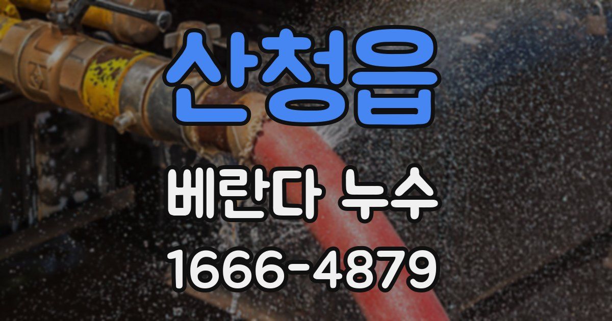 산청읍 베란다 누수