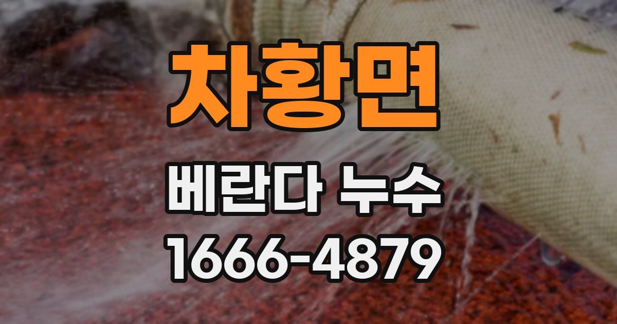 차황면 베란다 누수