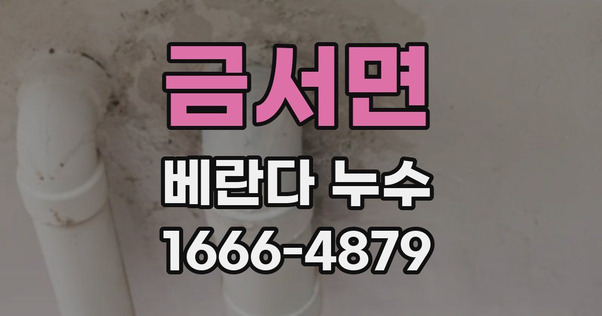 금서면 베란다 누수